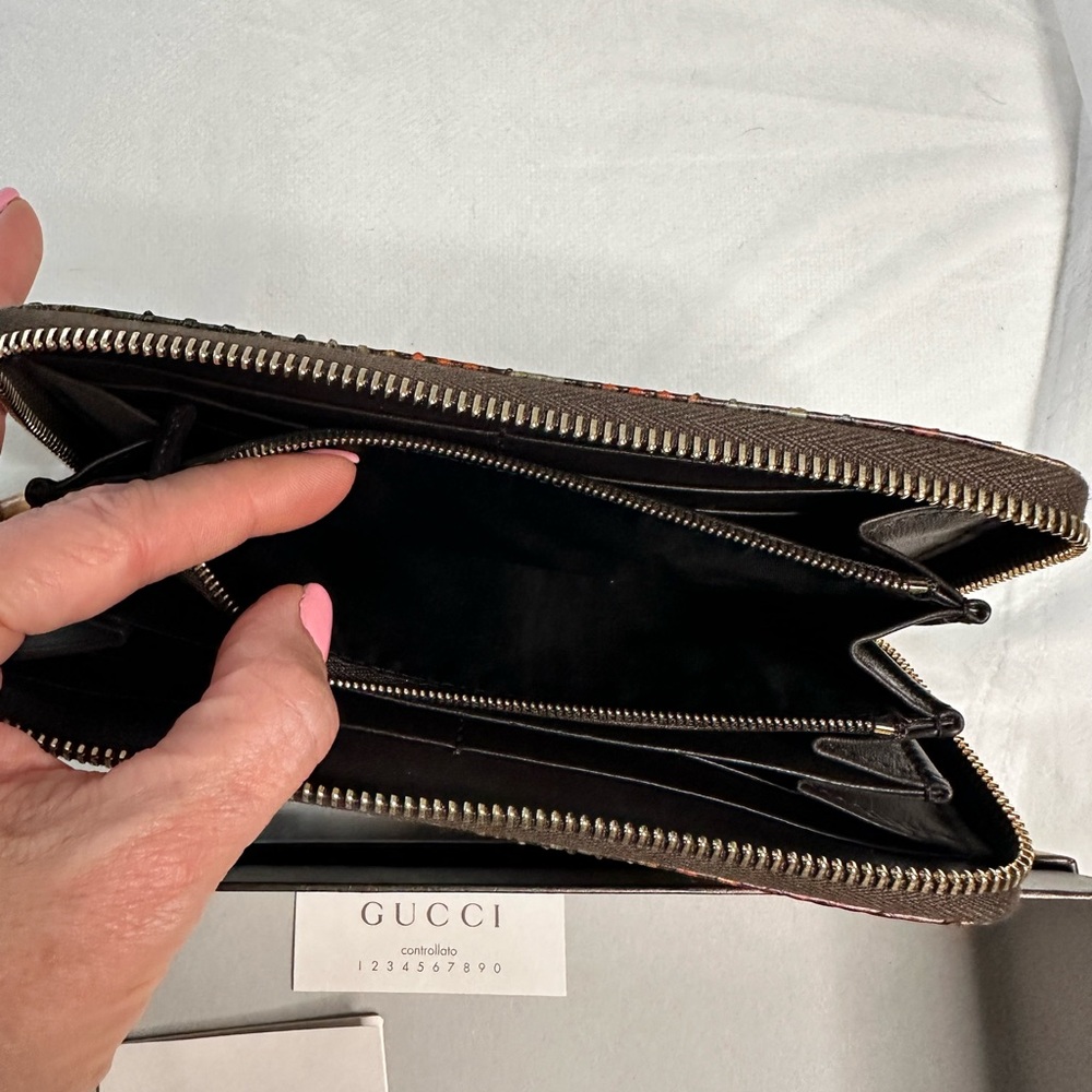 Authentic Gucci Python Zipper Wallet - image 4